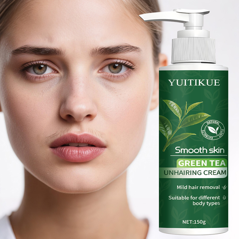 Body Lotion - YUITIKUE 녹차 제모 크림 150g, 모든