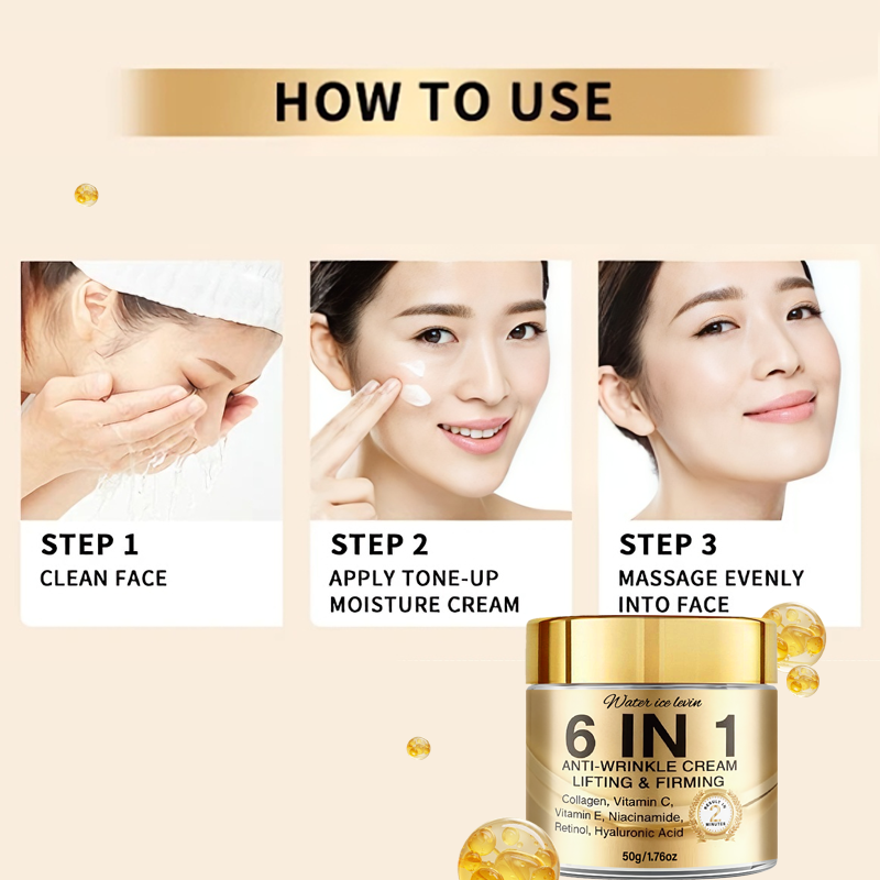 6-in-1 주름개선 크림. 리프트 효과를 주고, 탄력 - Retinol Cream 리뷰 및 가격