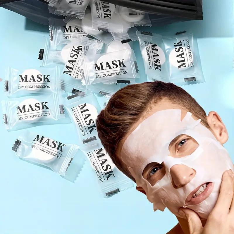 **100개 일회용 압축 페이셜 마스크 휴대용 여행용  - Face Mask Skincare 리뷰 및 가격