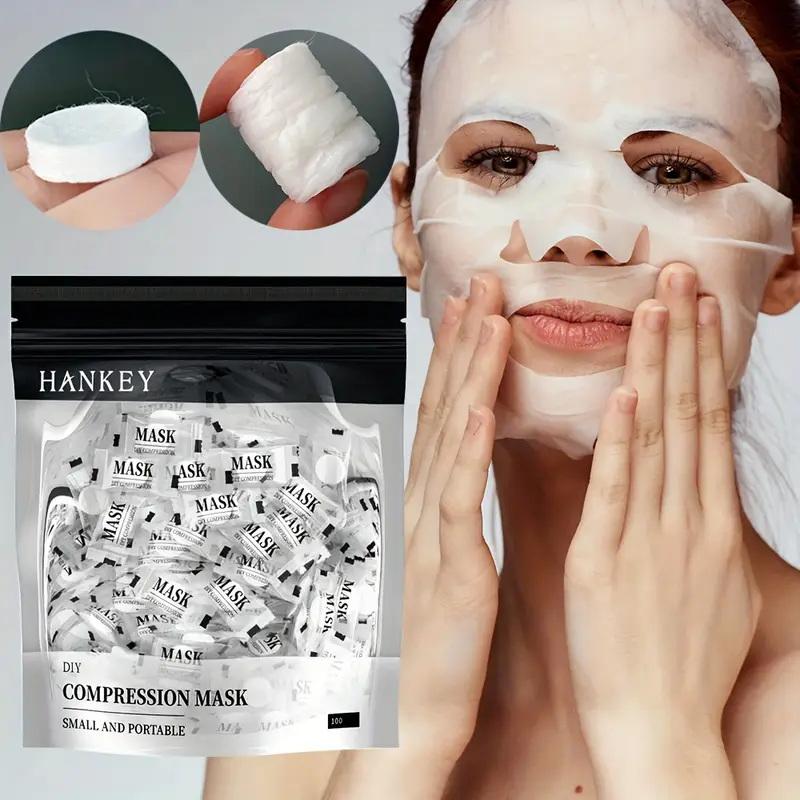 **100개 일회용 압축 페이셜 마스크 휴대용 여행용  - Face Mask Skincare 리뷰 및 가격