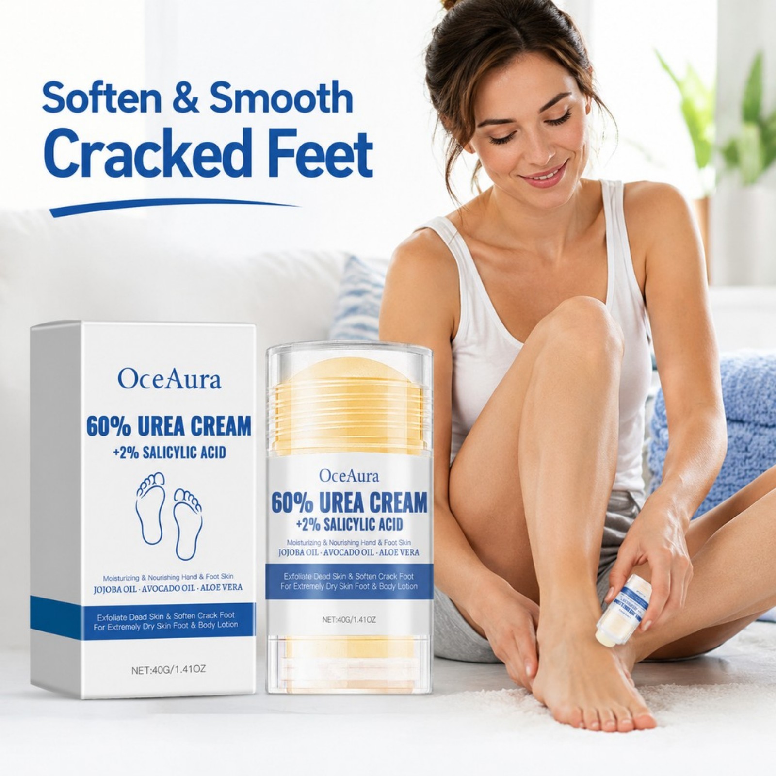 60% 우레아 풋 케어 크림 스틱 보습 및 각질 제거  - Urea Foot Cream 리뷰 및 가격