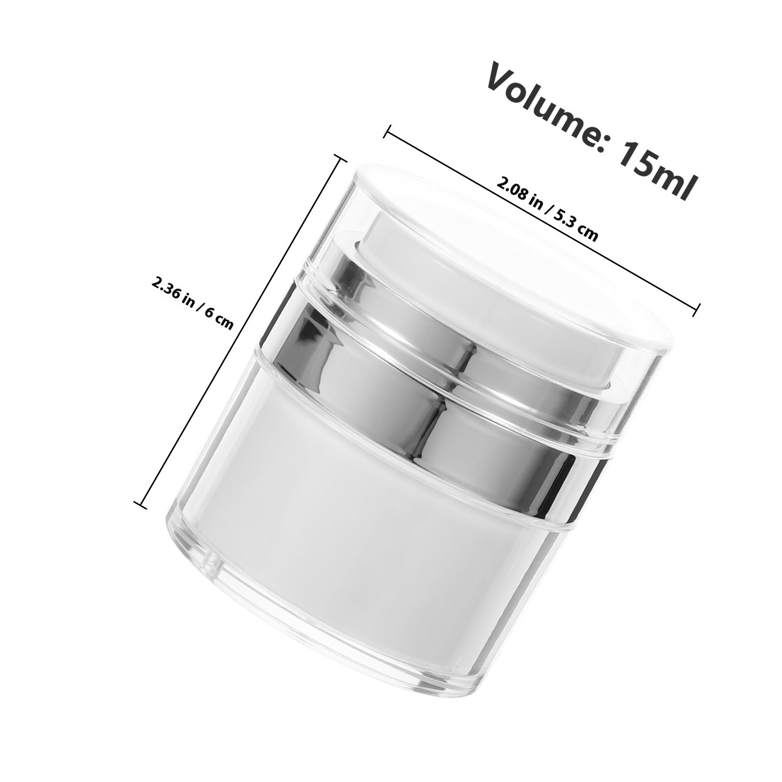 2Pcs 15Ml 빈 항아리 꽉 끼는 뚜껑이 있는 작은 - Body Lotion 리뷰 및 가격