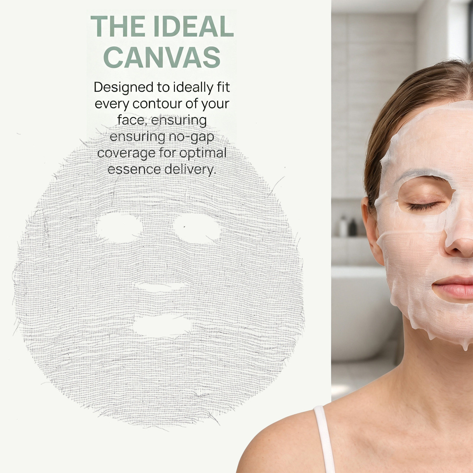 100개입, 미용 전문가용, 얼굴 마스크용, 미리 잘라 - Face Mask Skincare 리뷰 및 가격