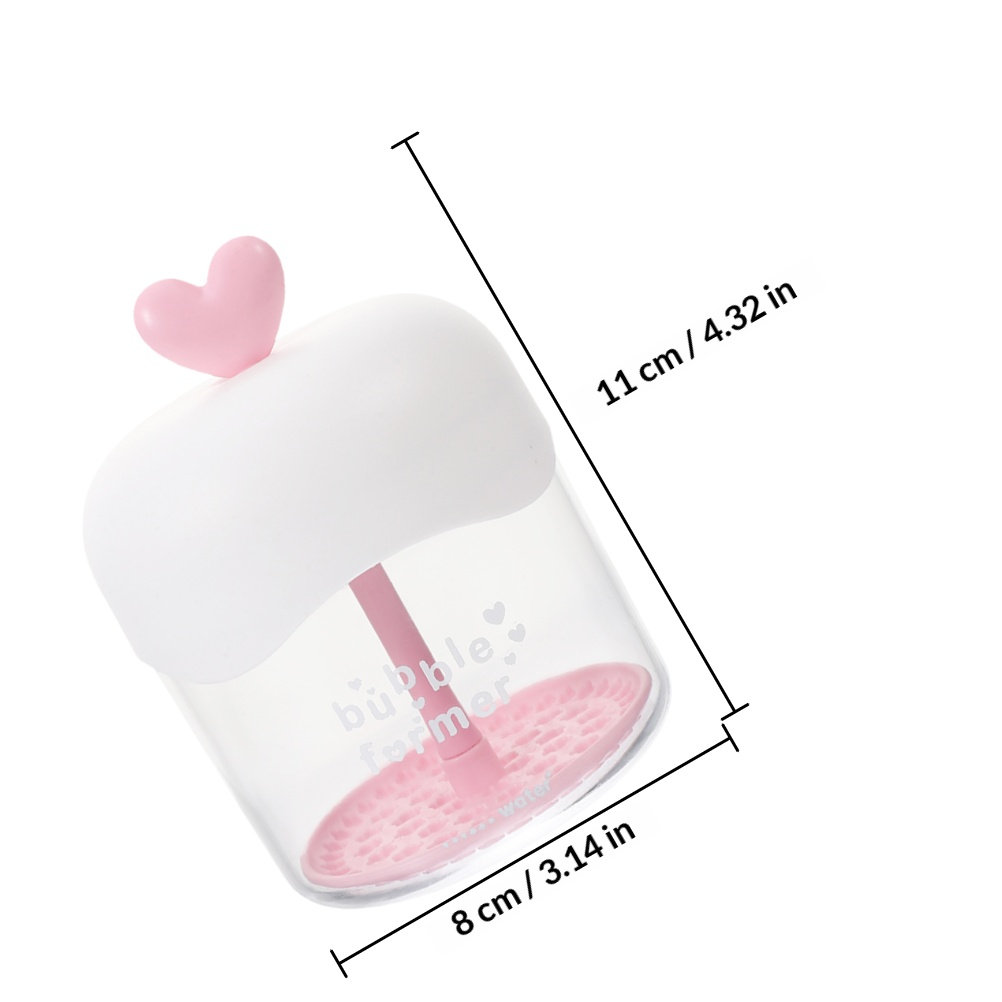투명한 하트 모양의 휴대용 거품 생성기 2개 세트, 여 - Cleanser Face 리뷰 및 가격