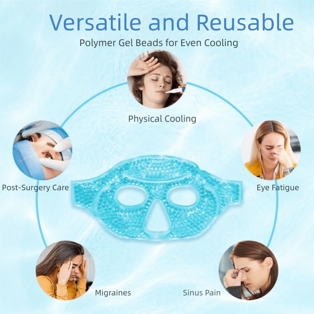 새로운 젤 비즈 압축 아이스 젤 아이 페이스 마스크 재 - Skincare China 리뷰 및 가격